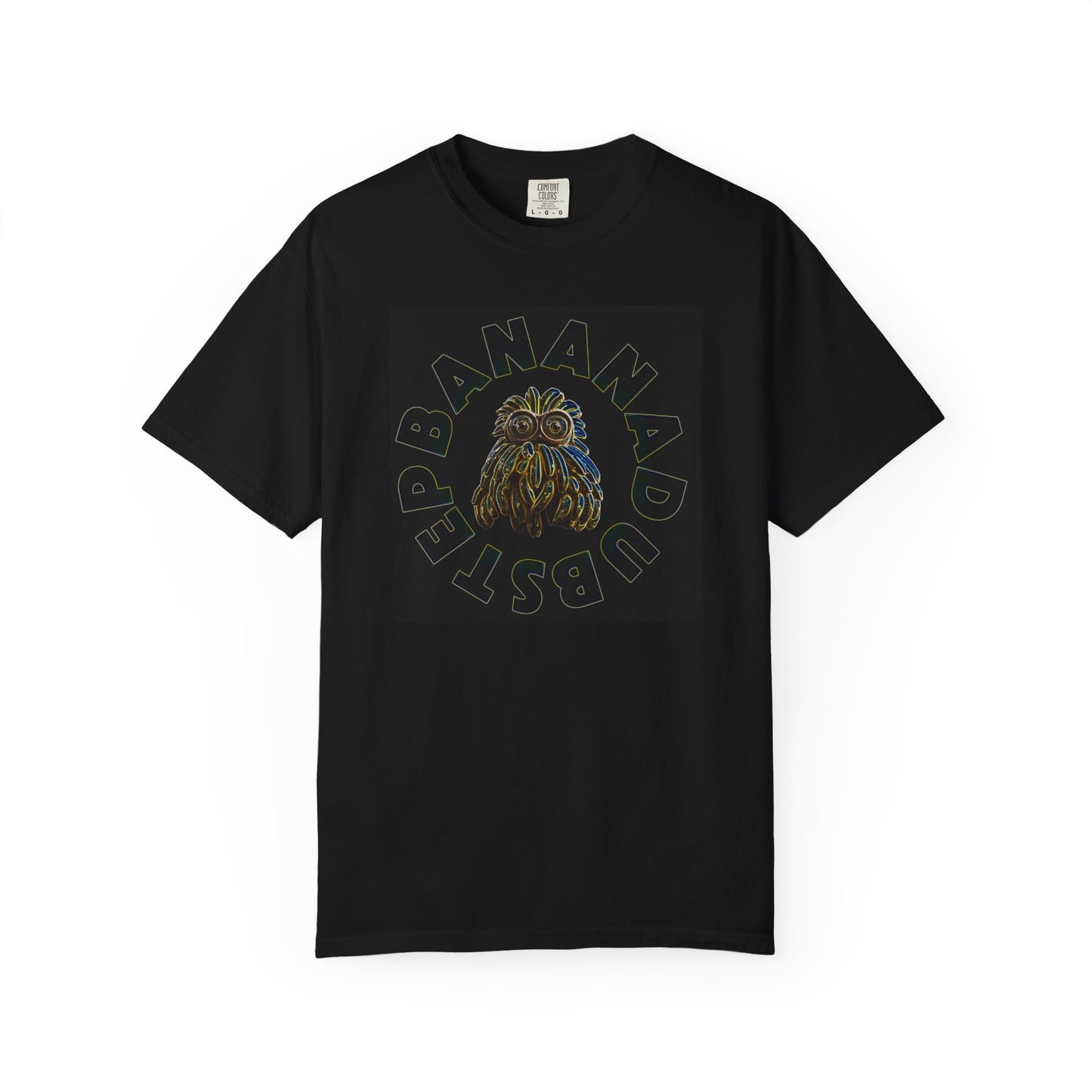 🍌 BANANA LOVED DUBSTEP 🍌 Unisex Garment-Dyed T-shirt, Fun Graphic Tee, Casual Wear, Gift for Friends, Summer Vibes, Music Festival Shirt